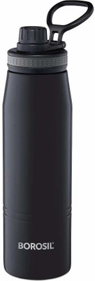 BOROSIL 600 ml Steel Flask(Pack of 1, Black)