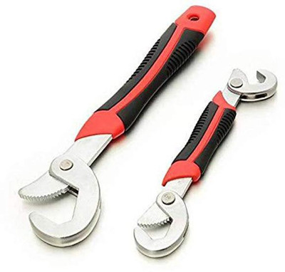 Niyam 2Pcs Multi-Function Universal Quick Snap N Grip Adjustable Set (Red & Black) 2 Pc Double Sided Adjustable Wrench Set / Snap N Grip Double Sided Speed Wrench(Pack of 1)