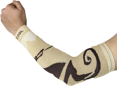 QUEERY Cotton Arm Sleeve For Men & Women(Free, Beige)