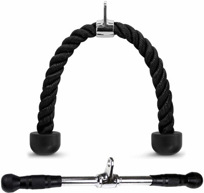 HACKERX GYM EXERCISE TRICEPS ATTACHMENTS COMBO/ROPE HANDLE Triceps Bar