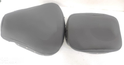 KOHLI BULLET ACCESSORIES Fancy Black Button Seat Cover For Classic Split Bike Seat Cover For Royal Enfield Classic Chrome, Classic Desert Storm, Classic 350, Classic, Classic 500