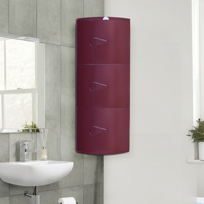 Nilkamal Blooms Plastic Wall Mount Cabinet(Finish Color - Maroon)