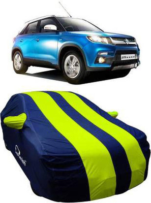 Vijaya Retail Car Cover For Maruti Suzuki Vitara Brezza (With Mirror Pockets)(Blue)