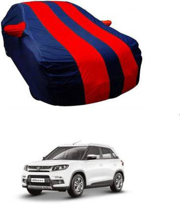 Vijaya Retail Car Cover For Maruti Suzuki Vitara Brezza (With Mirror Pockets)(Red, Blue)