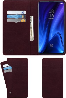ACM Wallet Case Cover for Mi K20 Pro(Maroon, Cases with Holder, Pack of: 1)