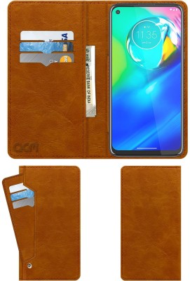 ACM Wallet Case Cover for Motorola Moto G Power(Gold, Cases with Holder, Pack of: 1)