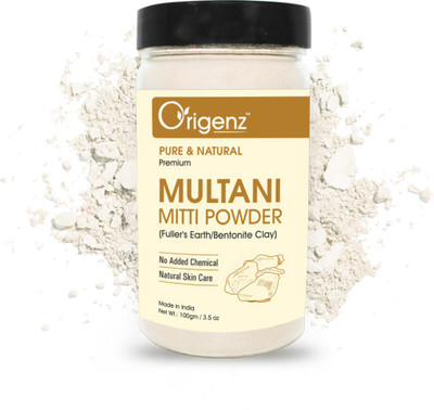 Origenz Premium Multani Mitti Powder (Fuller's Earth/Bentonite Clay)(100 g)