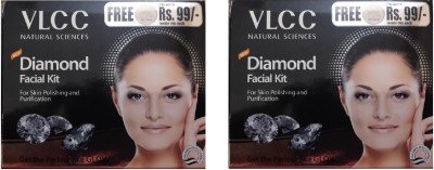 VLCC 6 Step Diamond Facial Kit,60g Each(2 x 60 g)