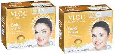 VLCC 6 Step Gold Facial Kit,60g Each(2 x 60 g)