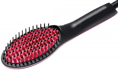 Fulkiza Simply Fast Ceramic Brush with LCD Display Straightener Straight Ceramic LCD Temperature Digital Anti Static Ceramic Heating Brush Paddle Brush For Hair Straightener Brush(Multicolor)