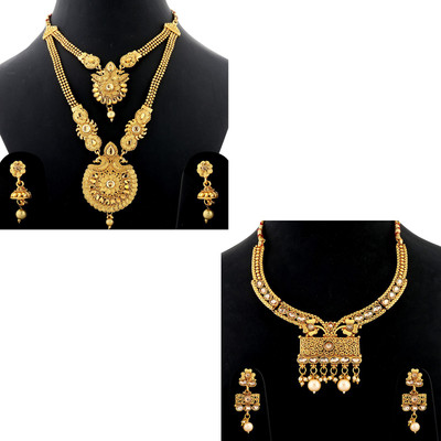 SILVER SHINE Alloy Gold-plated Gold Jewellery Set(Pack of 1)
