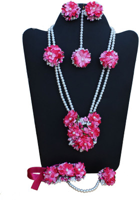 GEODE DELIGHT Fabric Multicolor Jewellery Set(Pack of 1)