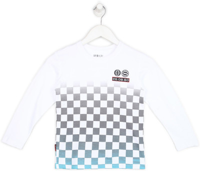 gini-jony-boys-checkered-cotton-blend-t-shirtmulticolor-pack-of-1