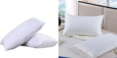 Navi collection Polyester Fibre Solid Lumbar Pillow Pack of 4(White)