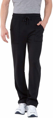 Jockey Solid Men Black Track Pants