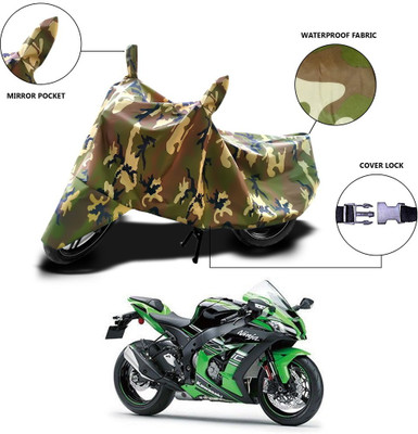 MSR STORE Waterproof Two Wheeler Cover for Kawasaki(Green)