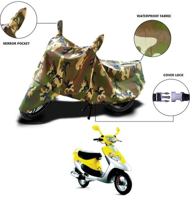 MSR STORE Waterproof Two Wheeler Cover for TVS(Scooty Pep+, Multicolor)