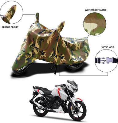 MSR STORE Waterproof Two Wheeler Cover for TVS(Apache RTR 160, Multicolor)