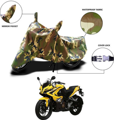 MSR STORE Waterproof Two Wheeler Cover for Bajaj(Pulsar RS 200, Multicolor)