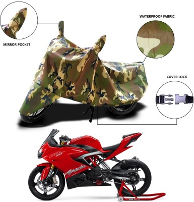 THE REAL ARV Waterproof Two Wheeler Cover for TVS(Apache RR 310, Green)