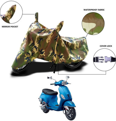 MSR STORE Waterproof Two Wheeler Cover for Piaggio(Vespa SXL, Multicolor)