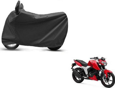 High Quality Waterproof Two Wheeler Cover for TVS(Apache RTR 160, Black)