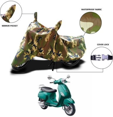 MSR STORE Waterproof Two Wheeler Cover for Piaggio(Vespa VXL, Green)