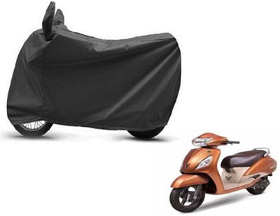 High Quality Waterproof Two Wheeler Cover for TVS(Jupiter, Black)