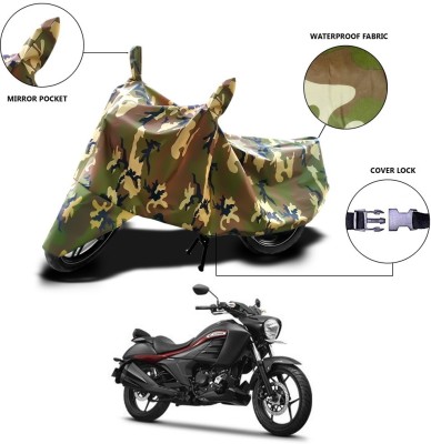 MSR STORE Waterproof Two Wheeler Cover for Suzuki(Intruder, Green)