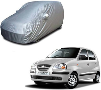 RPSENTTERPR Car Cover For Hyundai Santro Xing (With Mirror Pockets)(Silver, For 2020 Models)