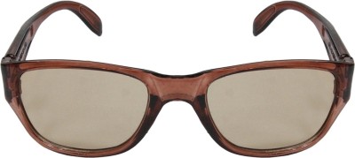 Scaglia Rectangular Sunglasses(For Men & Women, Brown)