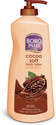 BOROPLUS Cocoa Soft Body Lotion|Antisptic|24H Moisturisation|Glowing Skin(400 ml)