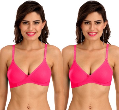 SONA BW-M1001 Women T-Shirt Non Padded Bra(Pink, Pink)