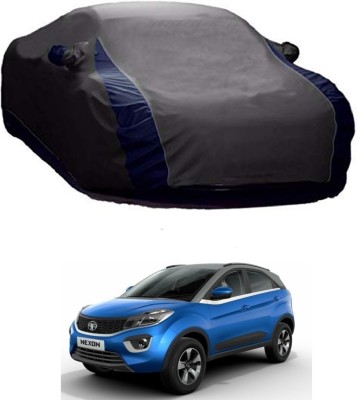 Genipap Car Cover For Tata Nexon (With Mirror Pockets)(Grey)