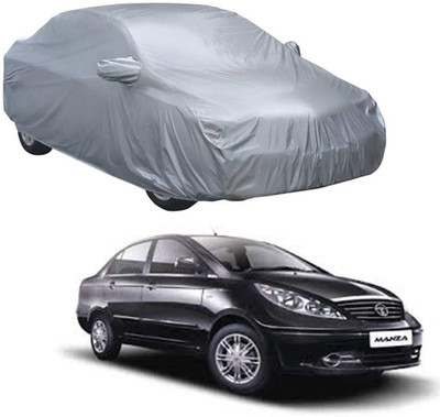 Alpin Car Cover For Tata Manza (Without Mirror Pockets)(Silver)