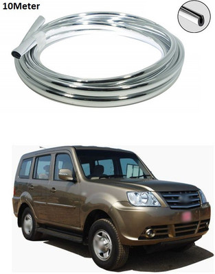 PECUNIA Plastic Car Door Guard(Silver, Pack of 1, Tata, Sumo Grande)
