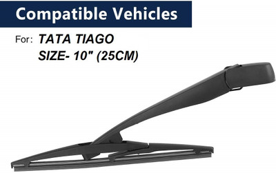AutoClean REAR WIPER BLADE Rear Window Wiper(25 cm, Passenger And Driver Side Wipers, Pack of: 2)