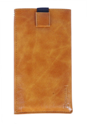 Elica Pouch for Samsung Galaxy M21(Khaki, Holster, Pack of: 1)