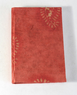 Camlon Exports Handmade A6 Diary Unruled 96 Pages(Red, Golden)