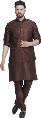 B BEN Men Kurta Pyjama Ethnic Jacket Set