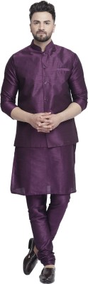 BEN COOPER Men Kurta Pyjama Ethnic Jacket Set