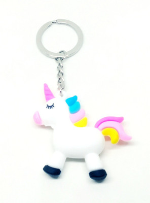 gtrp ARK1011 Cute Unicorn Sleeping Standing Rubber Keyring Key Chain Key Chain