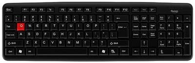 QUANTUM QHMPL KEYBOARD 7403D Wired USB Desktop Keyboard  (Black)