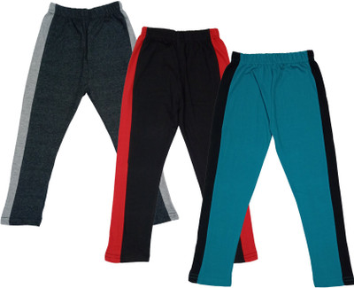 Indistar Capri For Girls Casual Solid Cotton Blend(Multicolor Pack of 3)