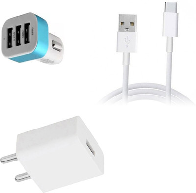 SARVIN Wall Charger Accessory Combo for Xiaomi Redmi 8(White)