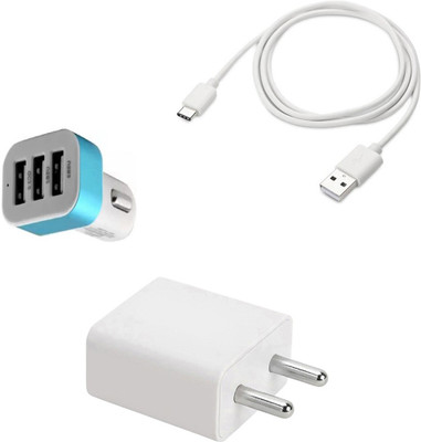 SARVIN Wall Charger Accessory Combo for Moto G8 Plus(White)
