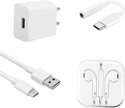 SARVIN Wall Charger Accessory Combo for Motorola One Action(White)