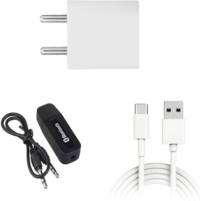 SARVIN Wall Charger Accessory Combo for OPPO A9 2020(White, Black)