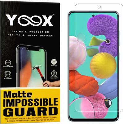 Yoox Impossible Screen Guard for Samsung Galaxy A51(Pack of 1)