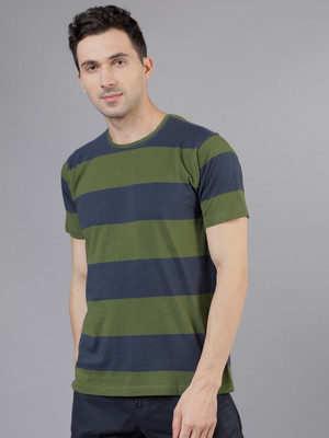 HIGHLANDER Solid Men Round Neck Multicolor T-Shirt